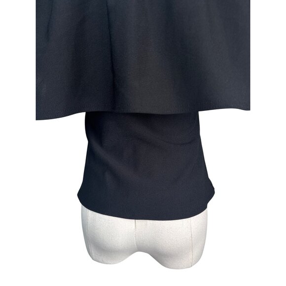 2/$30 ZARA M Black Off-The-Shoulder Ruffle Top Polyester & Elastane - Picture 9 of 10
